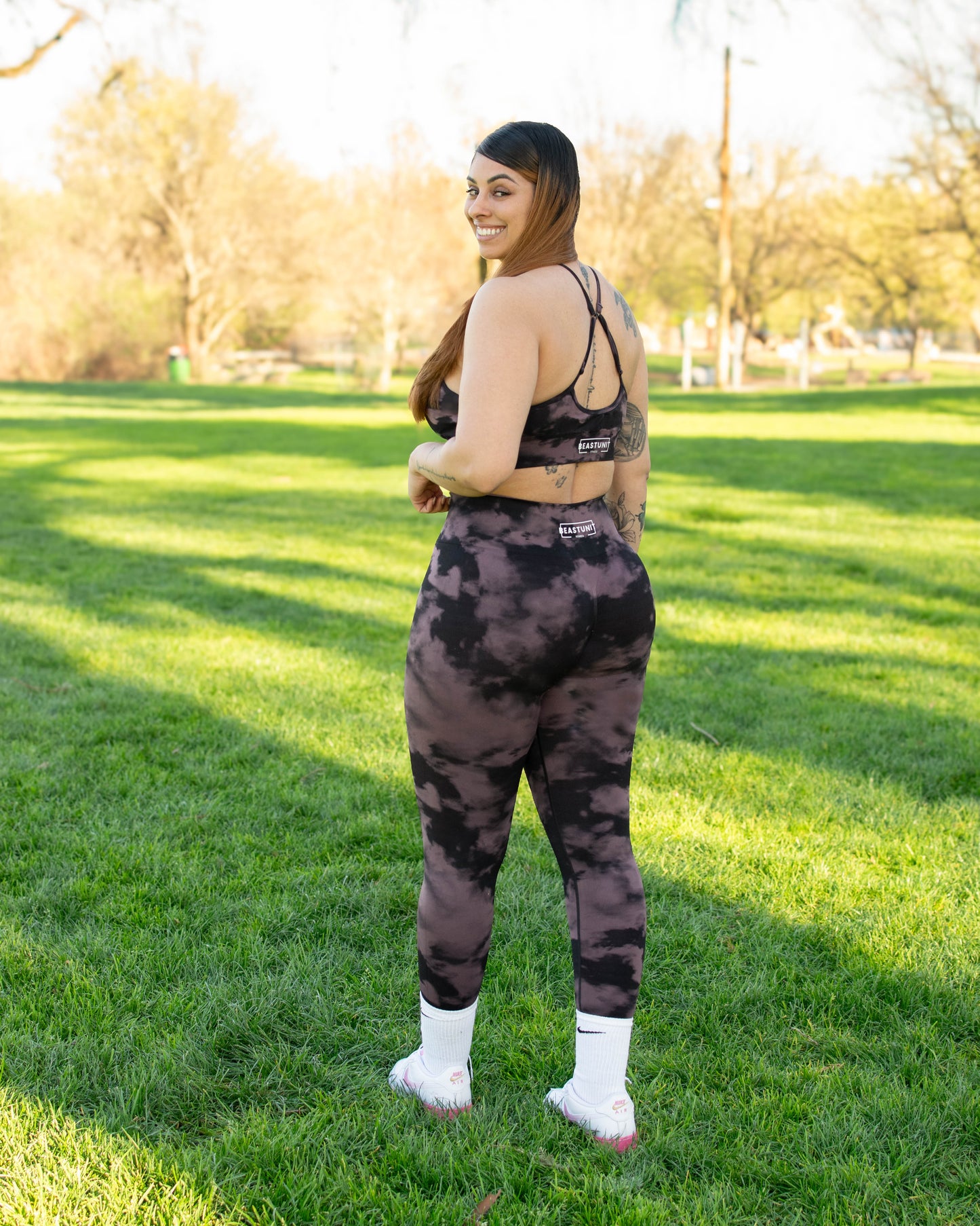 Purple Marble Legging