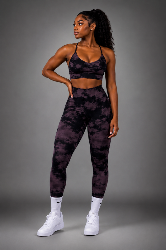 Purple Marble Legging