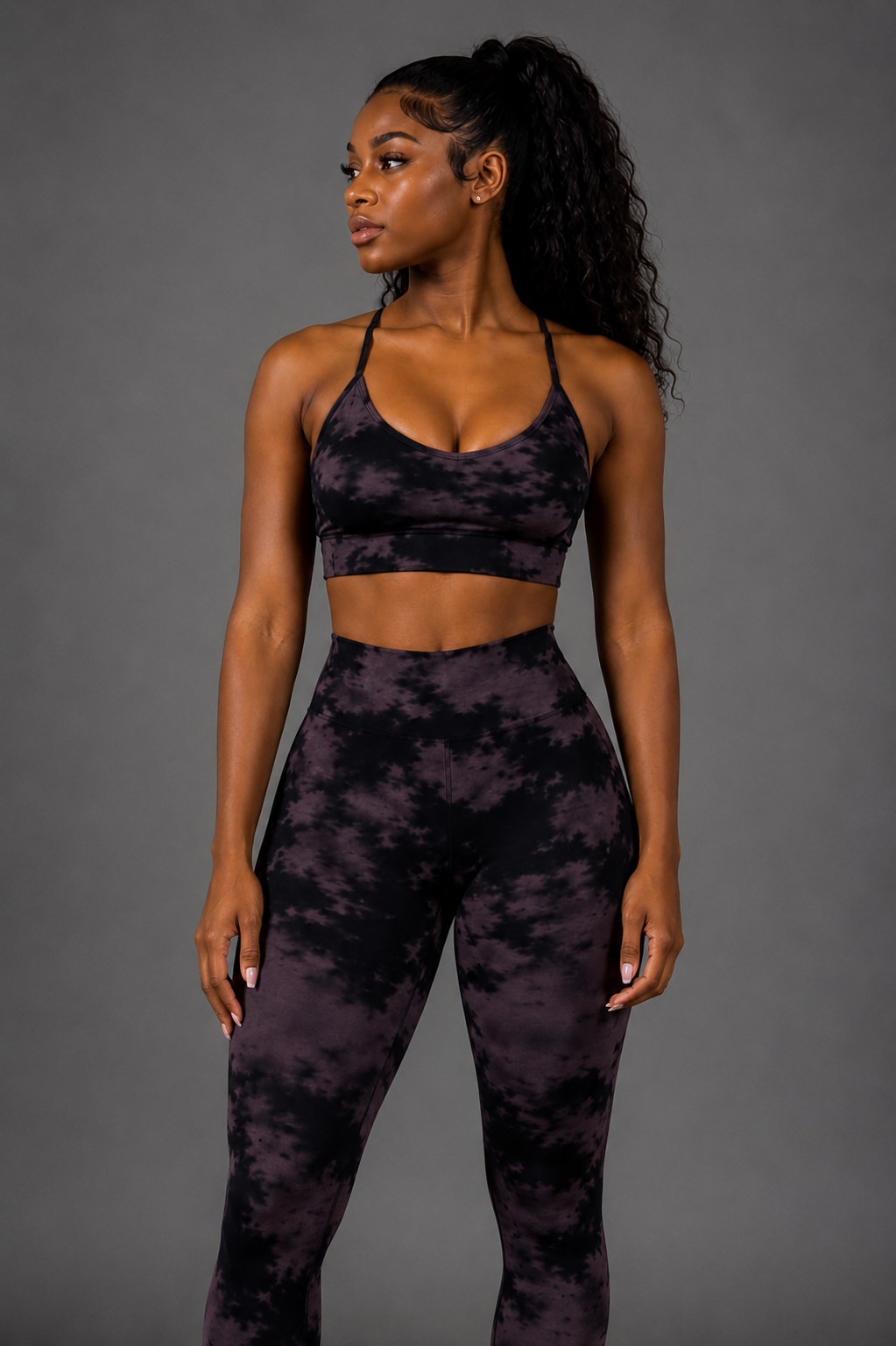 Purple Marble Legging